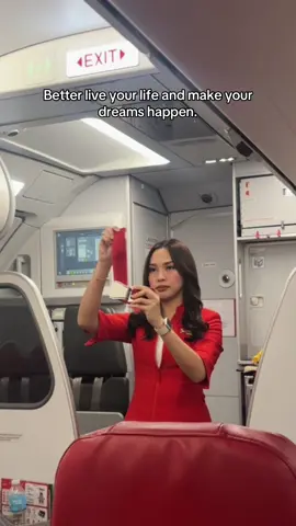 I pray that your dream of becoming a Cabin crew will come true✨#fyp #cabincrew #airasia #dreamjob #flightattendant 