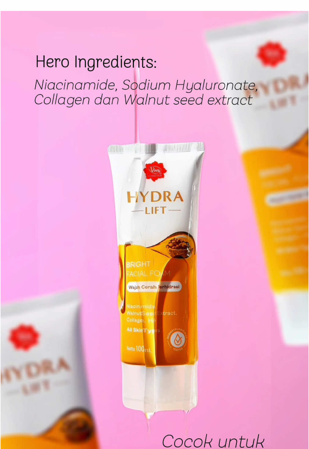 Fresh and glowing skin starts with #VivaBrightFacialFoam 🤩✨ #vivacosmetics #skincareviva 