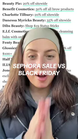 Time to shop till you drop besties 🤎 #greenscreen  Black Friday deals, Sephora sale, beauty sales  @medina 🧸 