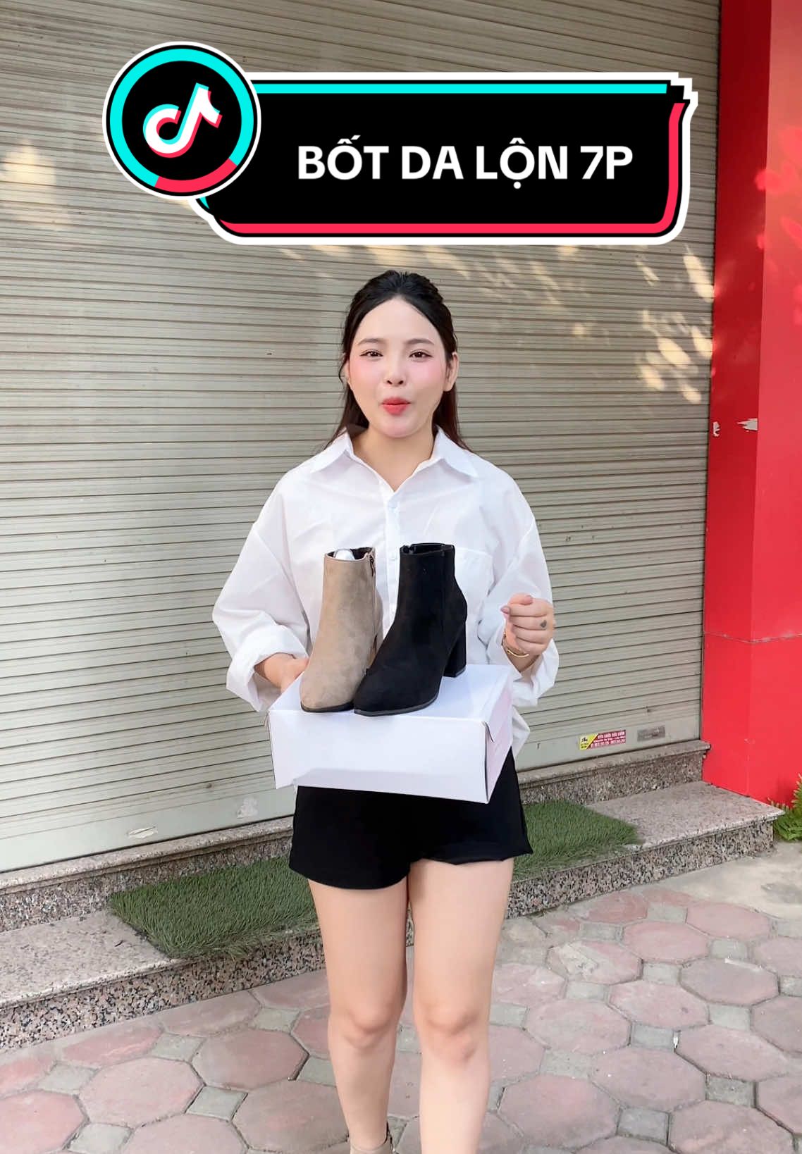 Bốt da lộn đế cao hack dáng xinh lắm ah ♥️ #xuhuong #giaynu #botnucaocap #botnucaocap #reviewgiay 