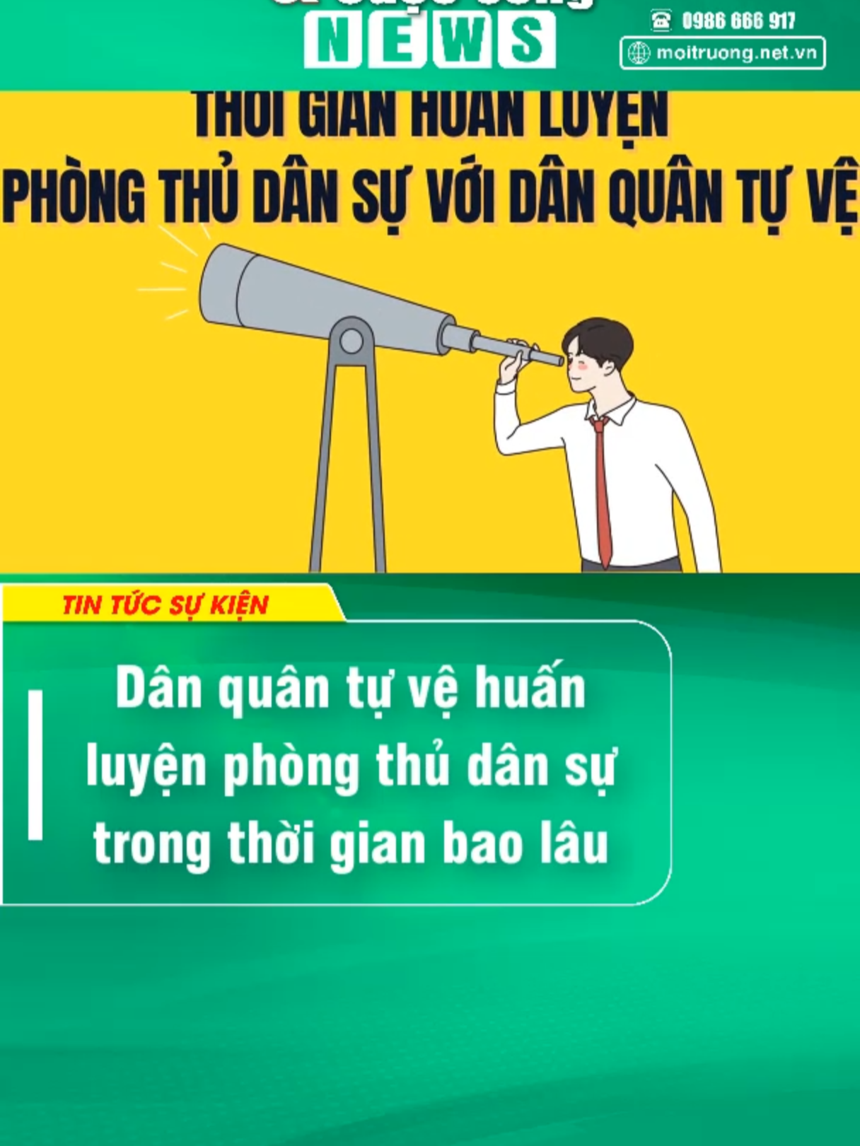 Dân quân tự vệ huấn luyện phòng thủ dân sự trong thời gian bao lâu #moitruongtv #tiktoknews #onhaxemtin #viraltiktok #xuhuong