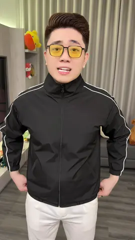 Áo Khoác Gió Viền Sọc Vai Nam 