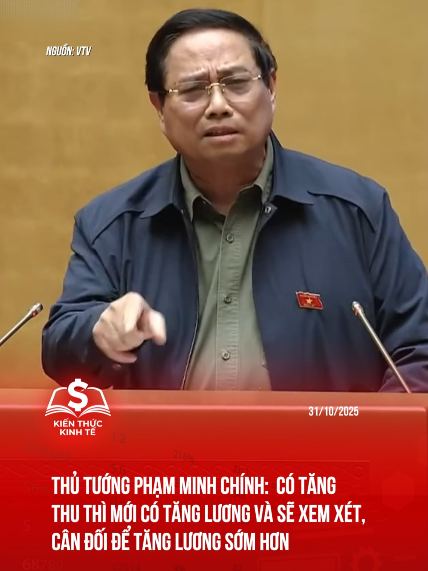 Thủ tướng Phạm Minh Chính: Tăng thu thì mới có nguồn để tăng lương #kienthuckinhte28 #tiktoknews #kinhtetaichinh #phamminhchinh