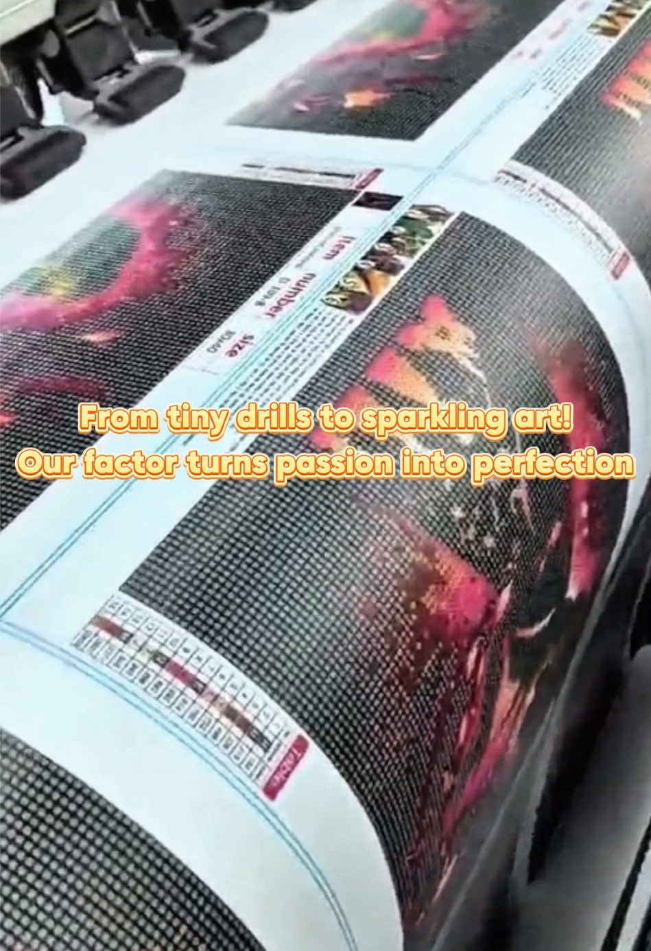 Ever wondered how diamond paintings are made? Here’s a peek behind the scenes! 🎨#diamondpainting #tiktokshop #amsr #diamondpaintingaddict #diamonds 