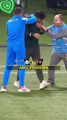 ... Abel Ferreira chorou MUITO após o apito final na semifinal da Libertadores #Palmeiras #LDU #futebolnaespn #futebol 