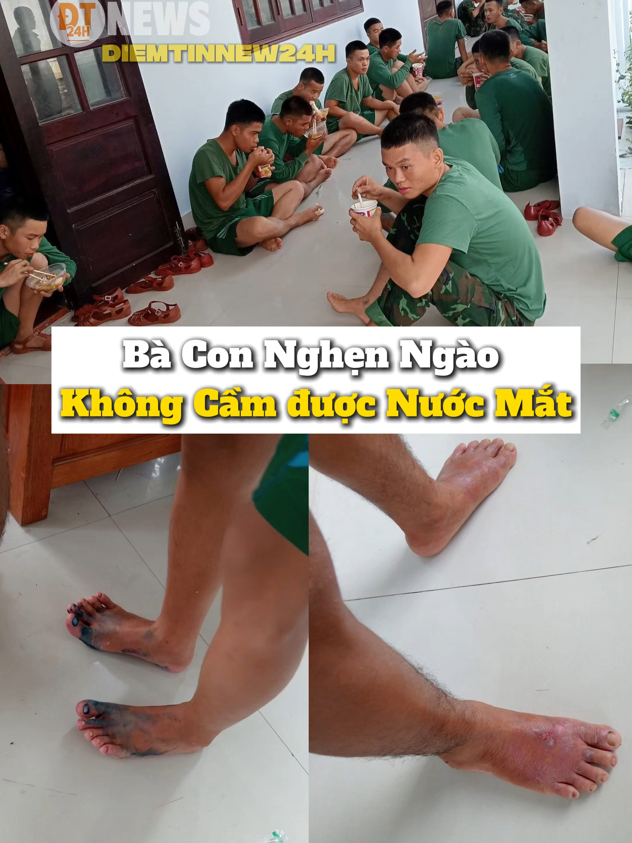 Những đôi chân sưng húp của các Đồng Chí Bộ Đội giúp bà con Vùng lũ Quảng Nam #diemtinnew24h #tiktoknews #bodoi #mualu #yeuthuong