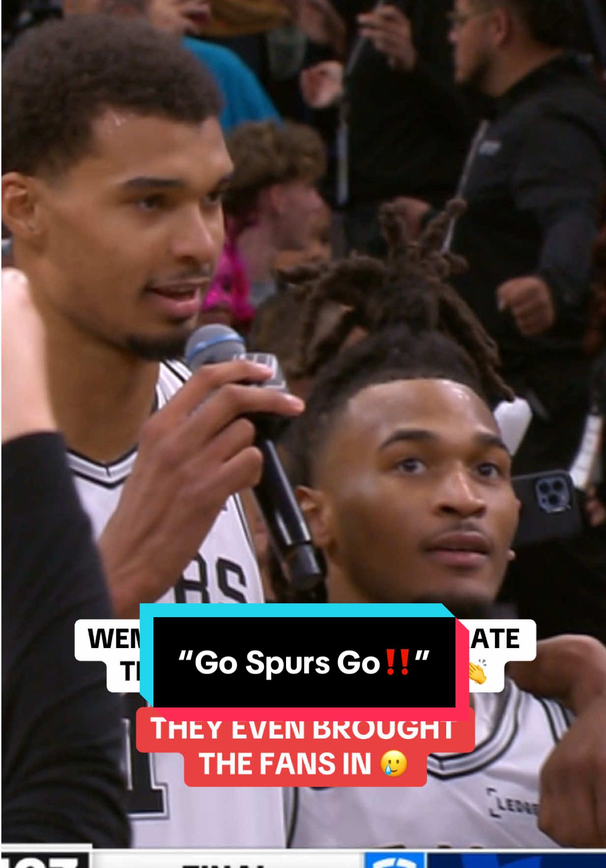 Replying to @NBA Wemby and Keldon Johnson lead a 