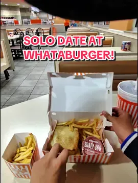 Eating alone at 3AM just hits so different shoutout to Whataburger even if it isn’t always consistent.  #pov #solodate #alone #asmr #whataburger 