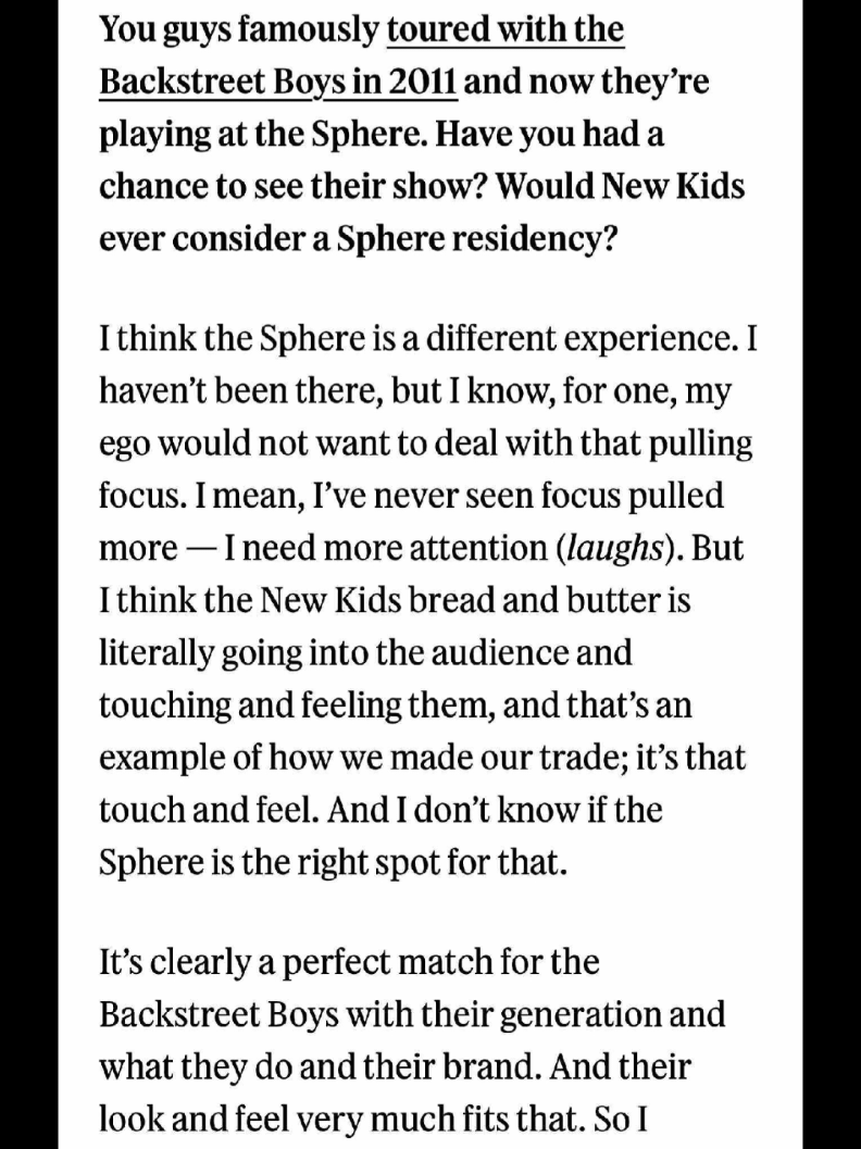 #greenscreen Soooo I don't know about you, but I'm not a fan of how NKOTB are choosing go talk about the Backstreet Boys residency. #nkotb #backstreetboys 