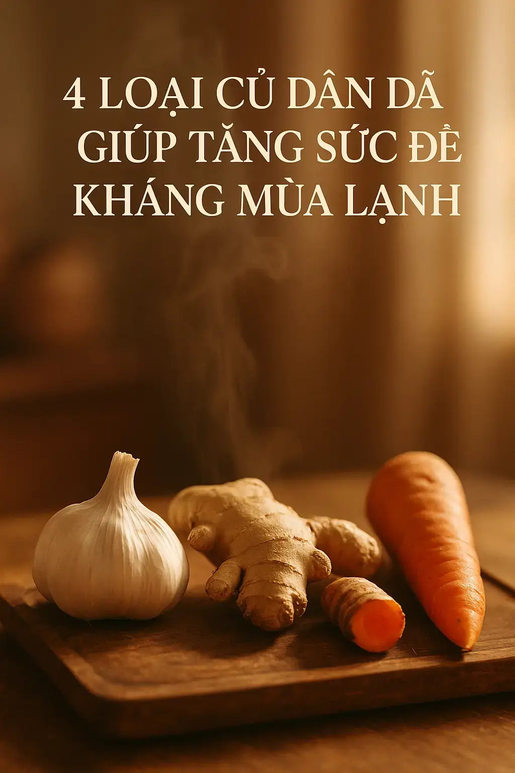 Khi thời tiết chuyển lạnh, hệ miễn dịch của cơ thể thường suy yếu, dễ bị cảm cúm, ho hoặc mệt mỏi. Những loại củ quen thuộc trong bếp Việt dưới đây chính là “thần dược” tự nhiên giúp tăng sức đề kháng, làm ấm cơ thể và hỗ trợ tiêu hóa rất tốt 👇 🧄 1. Tỏi Tỏi chứa allicin – hợp chất kháng khuẩn, kháng virus tự nhiên giúp cơ thể chống lại cảm lạnh và cúm. 👉 Nên ăn 1–2 tép tỏi sống hoặc thêm vào món ăn mỗi ngày. 🫚 2. Gừng Gừng giúp làm ấm cơ thể, cải thiện lưu thông máu và hỗ trợ tiêu hóa. Một ly trà gừng mật ong buổi sáng có thể giúp cơ thể tỉnh táo, chống lạnh và tăng sức đề kháng. 🥕 3. Cà rốt Cà rốt giàu beta-carotene và vitamin A, giúp tăng cường thị lực và bảo vệ làn da trong mùa hanh khô. Ngoài ra, nước ép cà rốt còn giúp cơ thể hấp thu tốt hơn các dưỡng chất chống oxy hóa. 🌰 4. Nghệ Curcumin trong nghệ giúp giảm viêm, tăng cường miễn dịch và bảo vệ gan. Thêm một chút bột nghệ vào sữa ấm buổi tối sẽ giúp cơ thể thư giãn và ngủ ngon hơn. #bloomia #lamdep #dongy #thaoduoc #depbenvung 