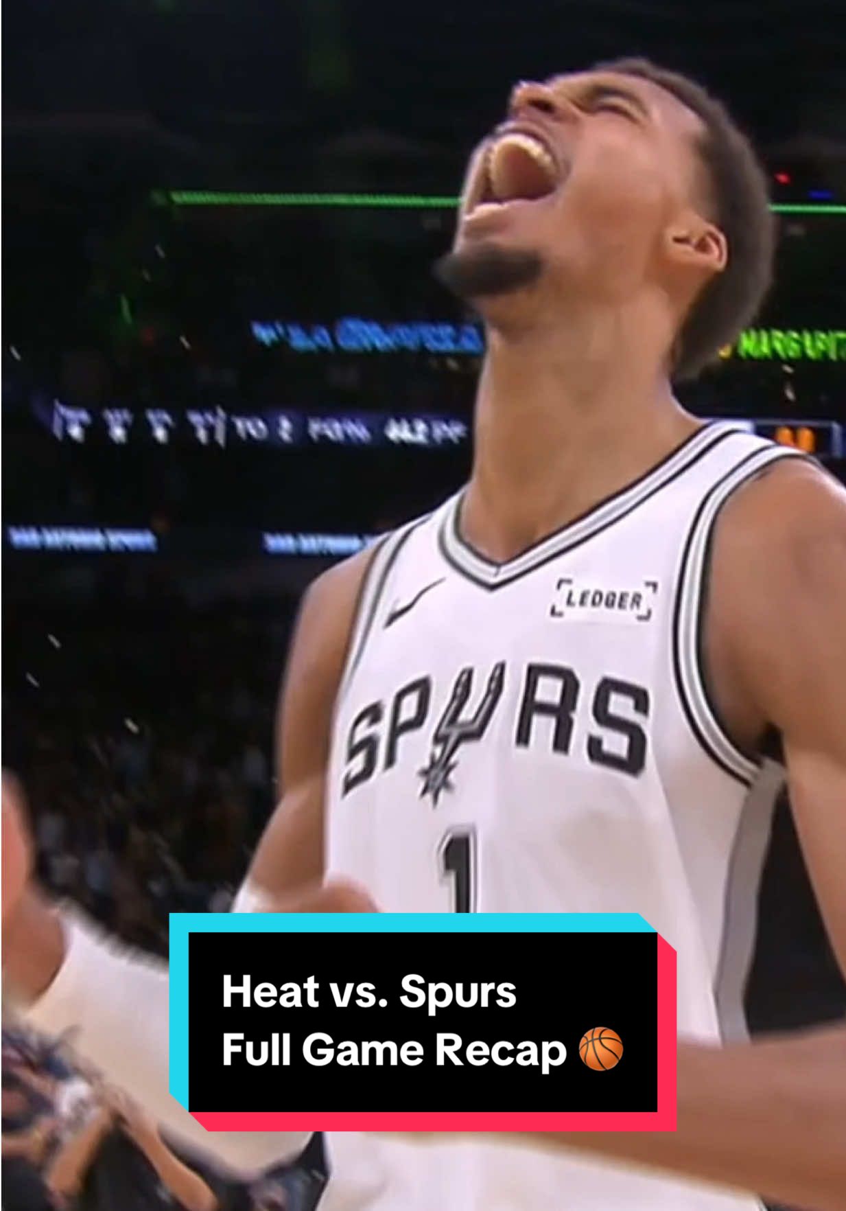 The @Miami HEAT vs. @San Antonio Spurs action was nonstop — here’s how it went down. 🏀 Catch the full recap from tonight’s showdown. #NBA #basketball #Spurs #MiamiHeat 