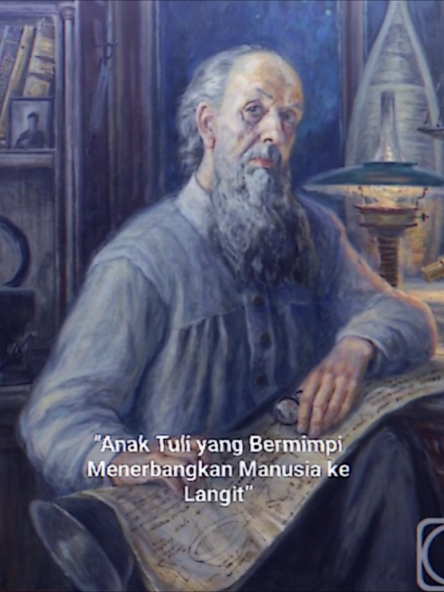 Di sebuah desa kecil di Rusia, tahun 1857, lahir seorang anak yang akan menatap bintang lebih jauh dari siapa pun di masanya. Namanya Konstantin Tsiolkovsky. Ia bukan lahir dari keluarga bangsawan. Ayahnya pegawai biasa, ibunya perempuan lembut yang selalu berkata, > “Jika kau tak bisa berjalan dengan dunia, berjalanlah menuju langit.” Tapi hidupnya tak mudah. Di usia 10 tahun, Konstantin terserang demam berat — dan sejak itu, ia kehilangan hampir seluruh pendengarannya. Sekolah menolaknya, guru-guru menyerah karena ia tak bisa mendengar pelajaran. Namun di kesunyian itu, Konstantin menemukan dunianya sendiri. Setiap malam, ia menatap langit dan bertanya: “Bagaimana jika manusia bisa ke sana?” Ia belajar sendiri di rumah, membaca buku-buku fisika dan matematika dari perpustakaan kota. Kadang ia tidur di lantai kayu yang dingin sambil menulis rumus di kertas bekas. Tak ada yang percaya pada mimpinya. Bagi mereka, langit hanyalah tempat para dewa, bukan manusia. Tapi Konstantin terus menggambar, menghitung, dan menulis. Ia yakin suatu hari nanti, manusia akan keluar dari Bumi — bukan dengan sayap, tapi dengan mesin berbahan bakar roket. Tahun 1903, ia menerbitkan karya ilmiahnya: “Exploration of Outer Space by Means of Rocket Devices.” Di dalamnya, ia menjelaskan konsep roket bertingkat, teori gravitasi orbit, dan bahkan stasiun luar angkasa — semua hal yang baru terbukti puluhan tahun kemudian. Namun, saat itu orang-orang hanya menertawakannya. > “Orang gila di desa Kaluga yang ingin terbang ke bulan,” kata mereka. Ia hidup miskin, mengajar anak-anak di sekolah untuk bertahan hidup. Karyanya tidak pernah diakui selama ia masih hidup. Tapi waktu punya cara menguji kebenaran. Dua dekade setelah kematiannya, ilmuwan muda Rusia menemukan kembali tulisannya, dan menjadikannya dasar dari seluruh teori penerbangan luar angkasa modern. Ketika Uni Soviet meluncurkan Sputnik — satelit pertama di dunia — para ilmuwan menulis satu kalimat sederhana di catatan sejarahnya: > “Kami berdiri di atas bahu Tsiolkovsky.” Ia tidak pernah melihat roket lepas landas. Ia tidak pernah mendengar suara gemuruh mesin yang menggetarkan langit. Tapi tanpa dirinya, tidak akan ada siapa pun yang bisa terbang ke luar angkasa. Hidupnya membuktikan satu hal: Bahwa kadang, orang yang paling sunyi justru mendengar panggilan paling jauh — suara dari langit itu sendiri#mediavelpic #education #fyp 