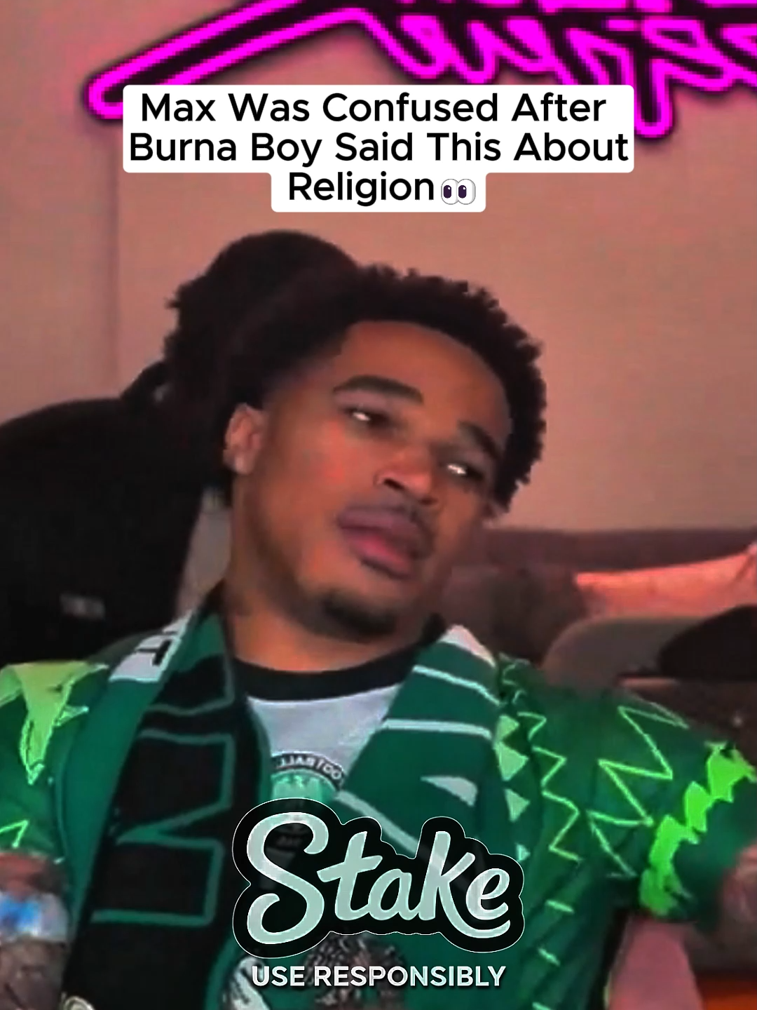 Max Was Confused After Burna Boy Said This About Religion👀#plaqueboymax #burnaboy #fyp #viral