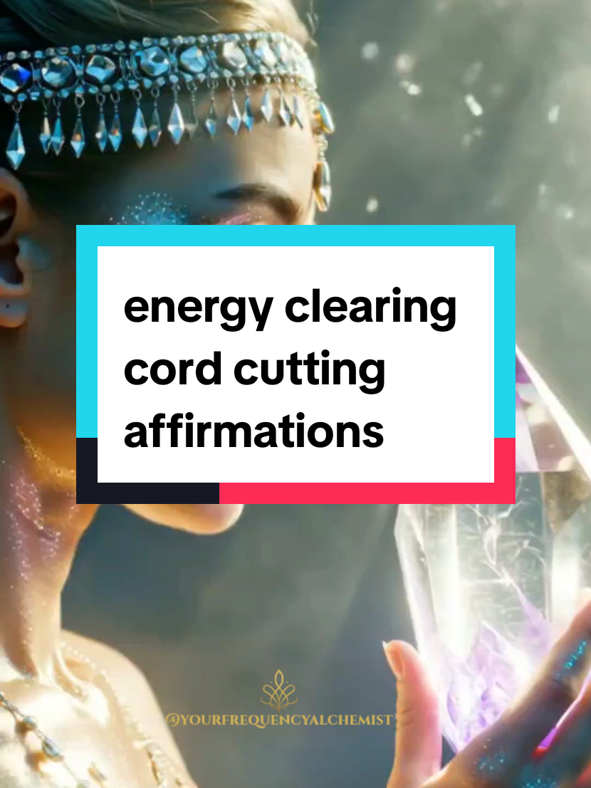 I release all energetic cords that drain, distract, or limit me. I call my power back and stand in my own light. Save this to protect your energy when you need it most ✨️💜 #cordcutting  #energyclearing  #affirmationsdaily  #spiritualprotection  #spiritualtiktok 