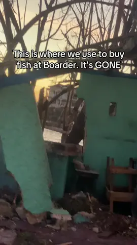 This where we use to buy fish at Boarder, it is completely destroyed.