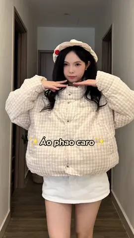 Áo phao này đang hot ạ #aophaocaro #dduong0303 #outfit 