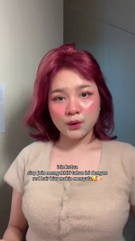 from blonde to redhair stress ya kak? #sashahaircolorant #redhair #Haircolor #hairtransformation #hairtok 