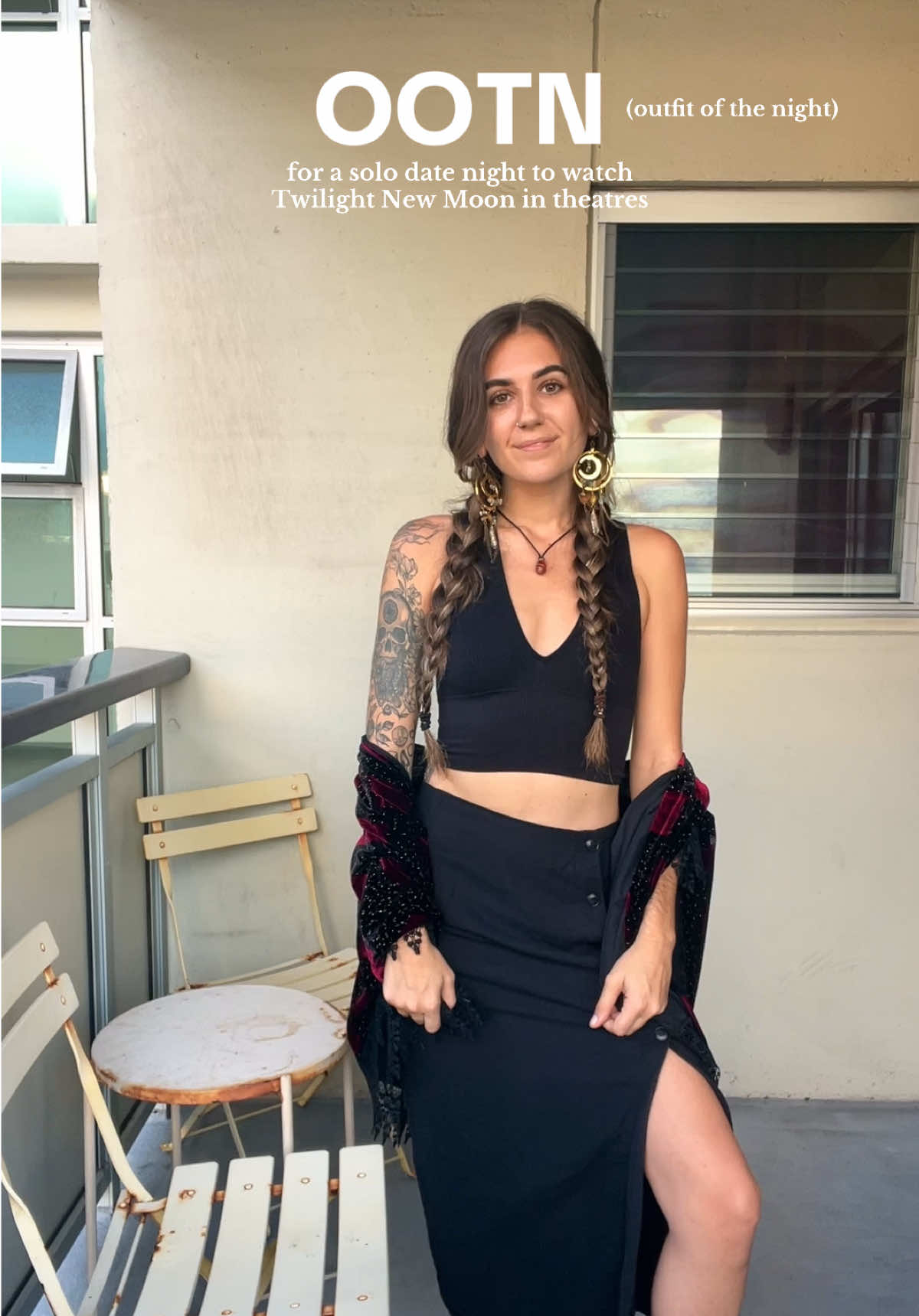 my therapist told me today I needed to fill my cup up somehow and I looked at the movies playing and TWILIGHT NEW MOON IS IN THEATRES?!? immediate ticket purchase. so excited for this solo date night.  Do I look cute for my solo date??? 🥺 #solodatenight #dateyourself #twilight #twilightnewmoon #OOTD