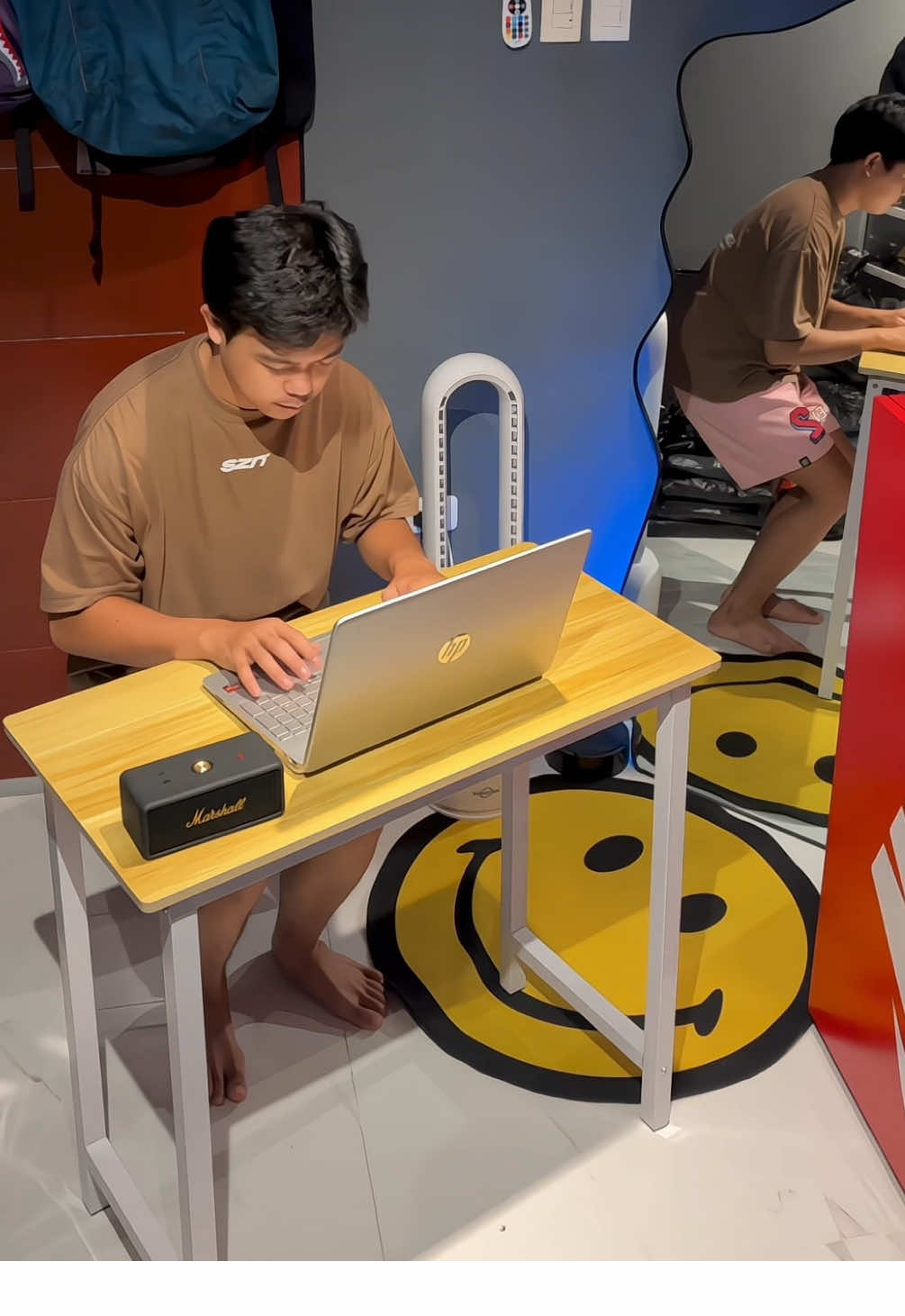 Saktong sakto sa maliit kong kwarto a #conputerdesk #computertable #tabledesk #roomideas #fypシ゚ 