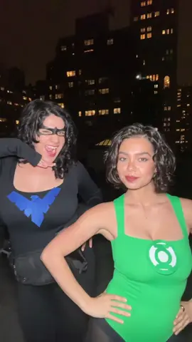 dc baddies reporting for duty 🫡 #auliicravalho #nightwing #greenlantern #dc #halloweencostume 