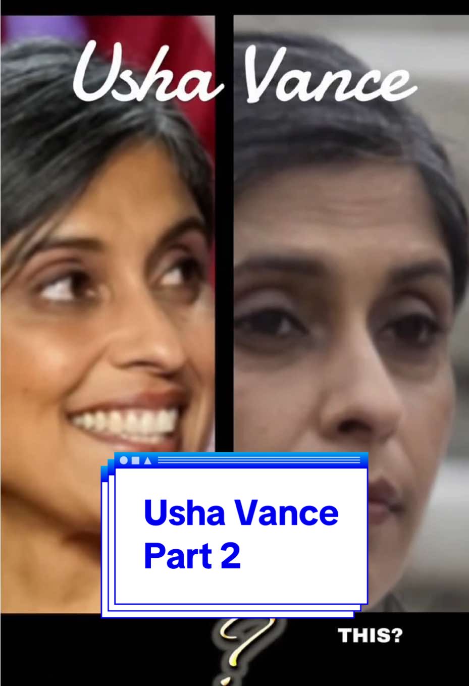 How did Usha go from this to this? Is her marriage to JD buckling under pressure? Does Usha Vance need saving? What JD just said about her Hindu faith — and their children — is genuinely unsettling. 🪷 The way he talks about “hoping she becomes Christian” says everything about how he views her. #UshaVance #JDVance #Vance #USPolitics #Election2024       