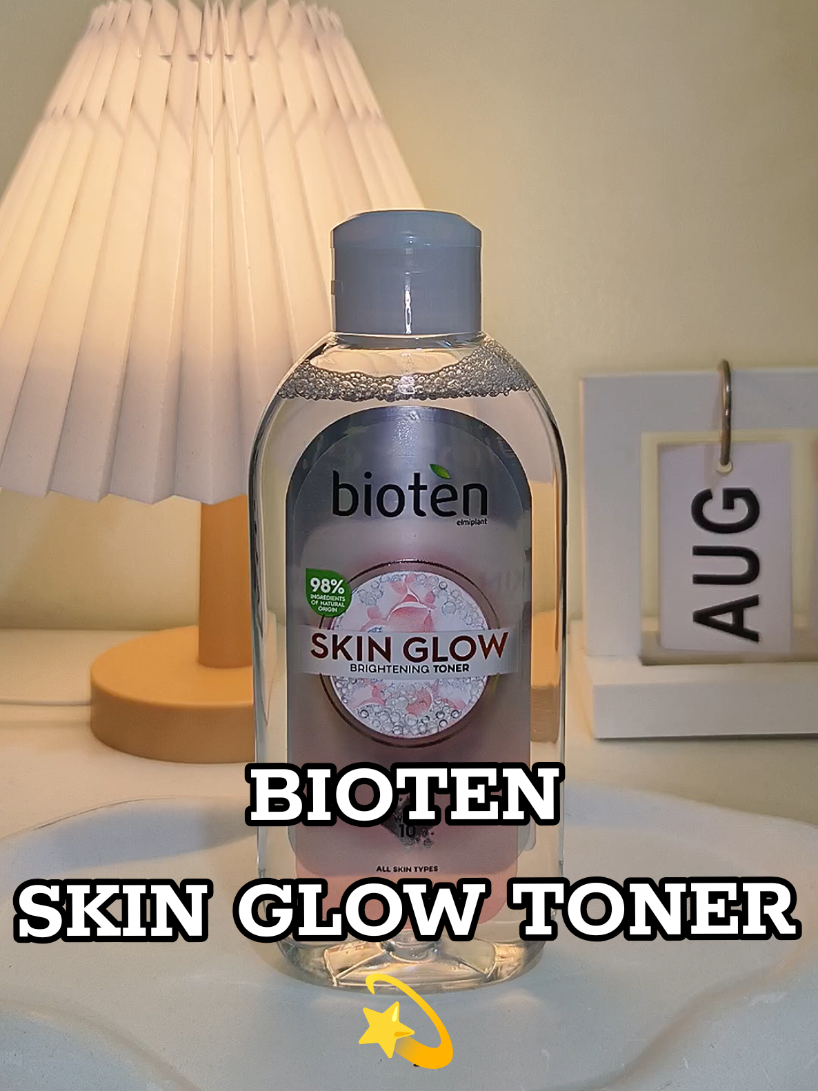 This is your sign to glow and save 💅 Bioten Skin Glow Toner now 50% OFF!! 🏃‍♀️💨🛒 #bioten #toner #tonerviral #skinglow #skincare 