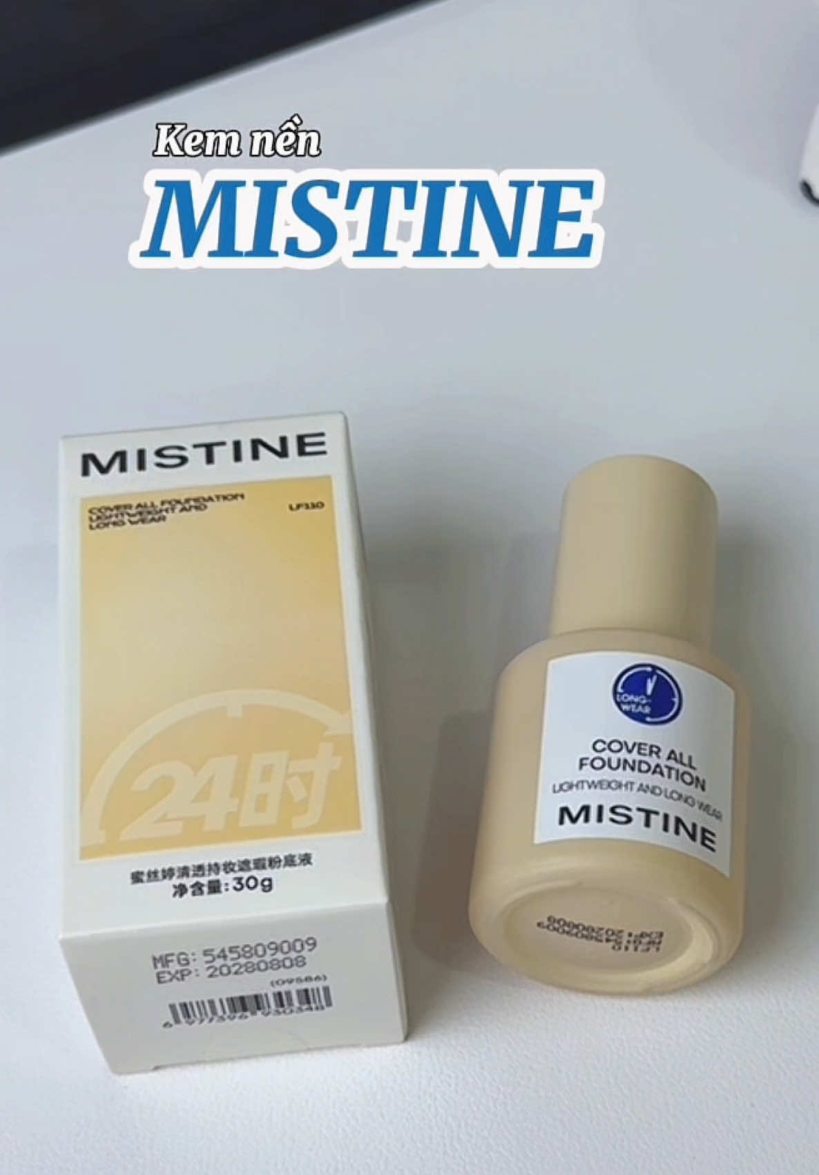 Kem nền chân ái@MISTINE BWG VN #kemnen #kemnenmistine #mistine #makeup #ichigo 