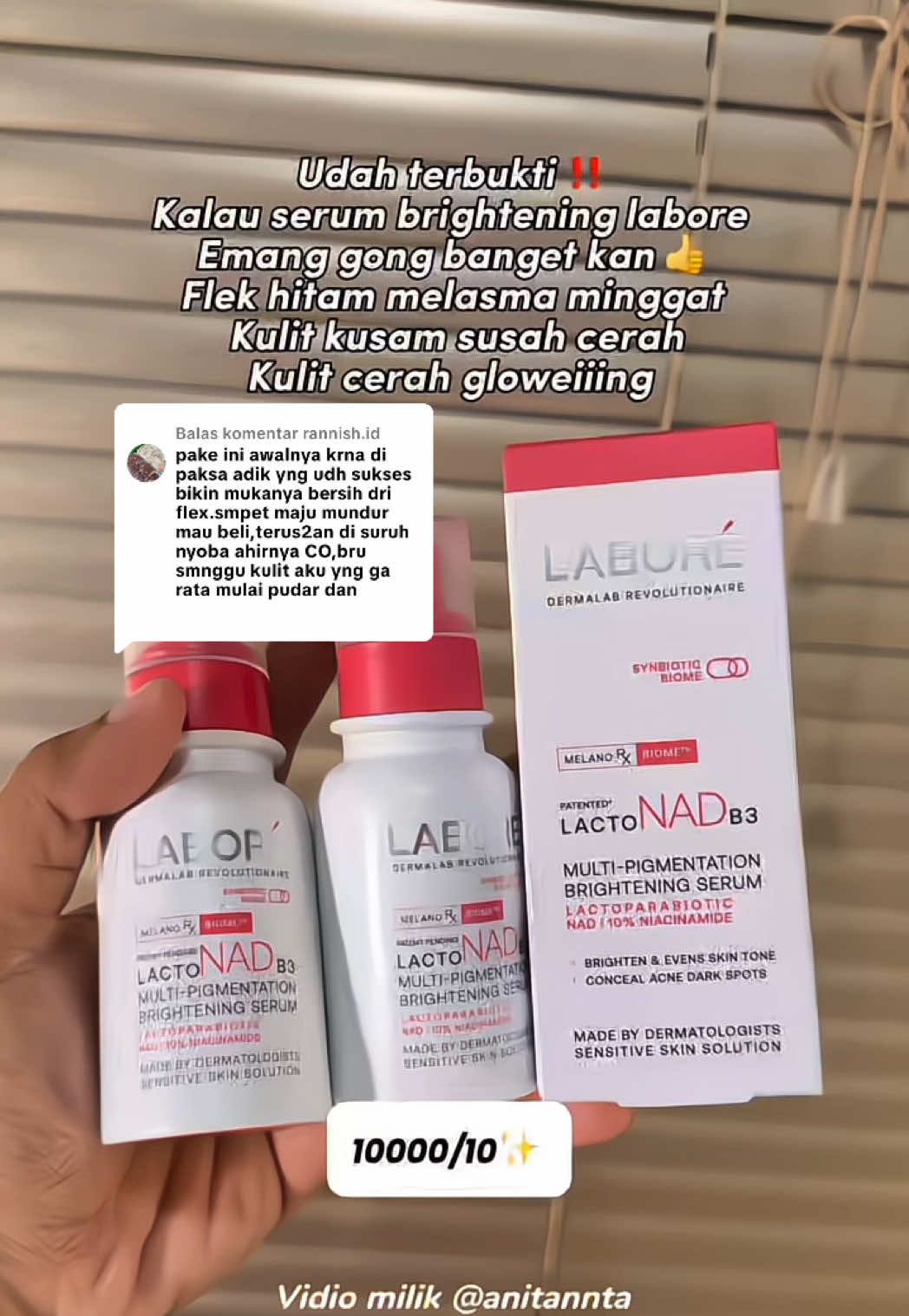 Membalas @rannish.id cocok banget serumnya #laboreskinexpert #laboremultipigmentationserum #laboreABS #laboredermalab #dermalabcreator @LABORE 