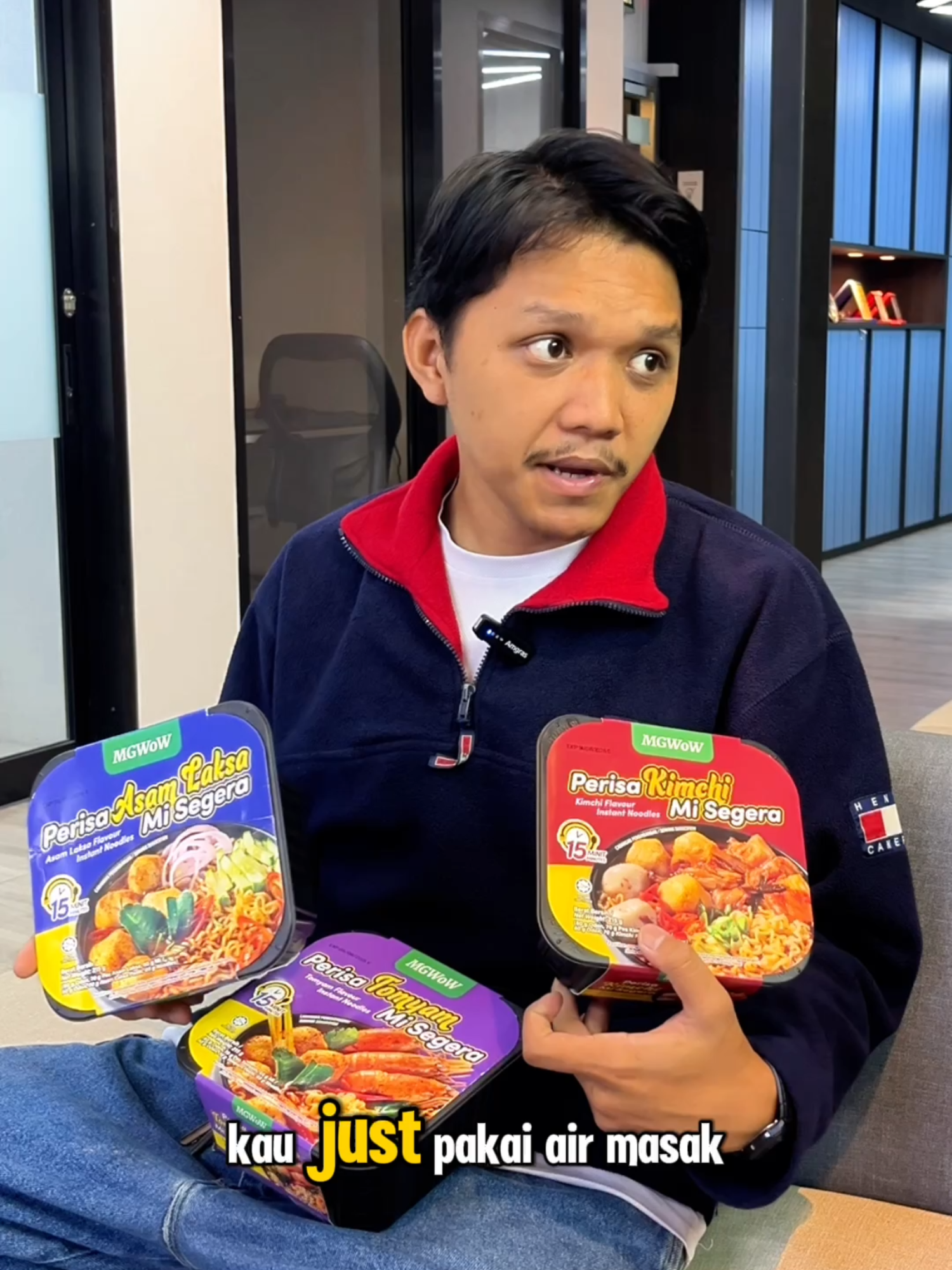 Teman travel paling ngam — MGWoW self-heating noodles! #fyp #foryou #tiktok #viral #mgwow #MalaysianFood #tasty #senang #mudah #cepat #instantnoodles #students #dinner