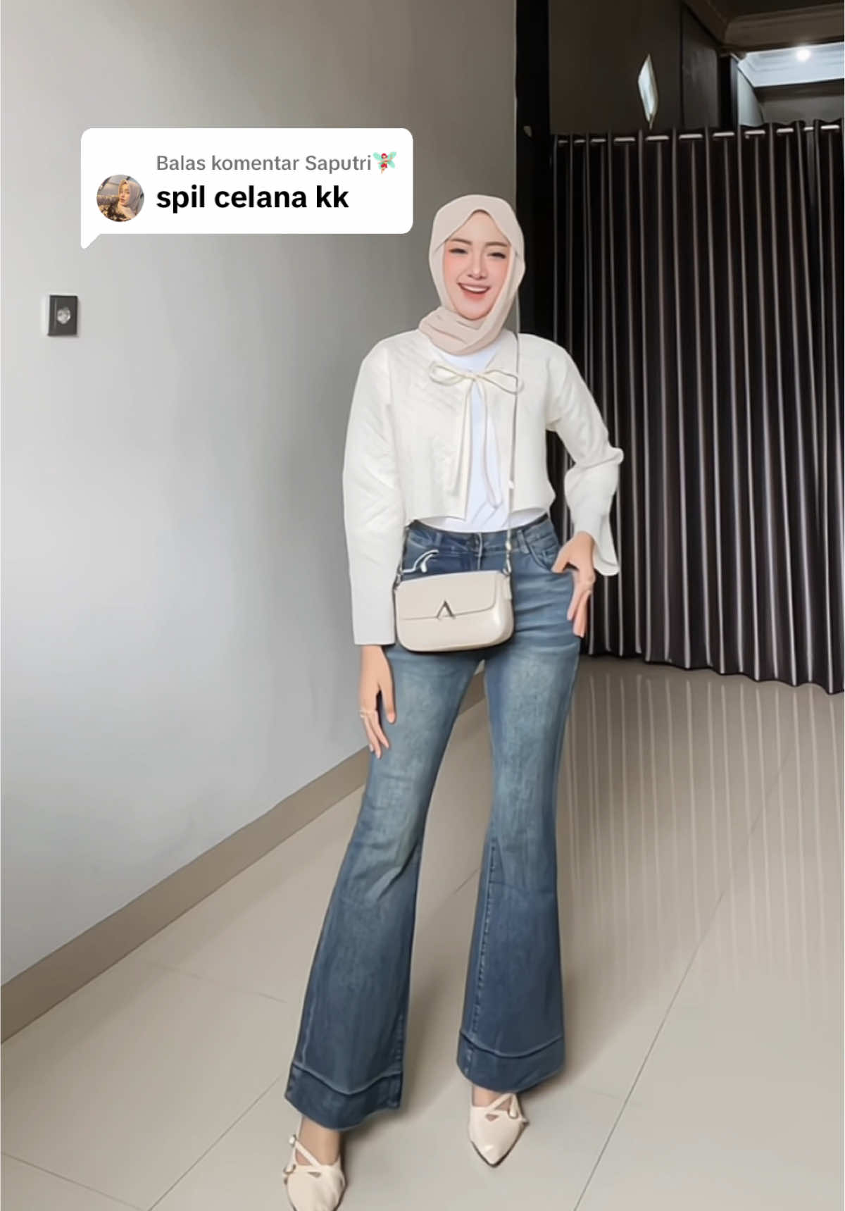 Membalas @Saputri🧚🏻‍♀️ #OOTD #outfitinspo #cutbrayjeans #highwaistjeans #jeanscutbray 