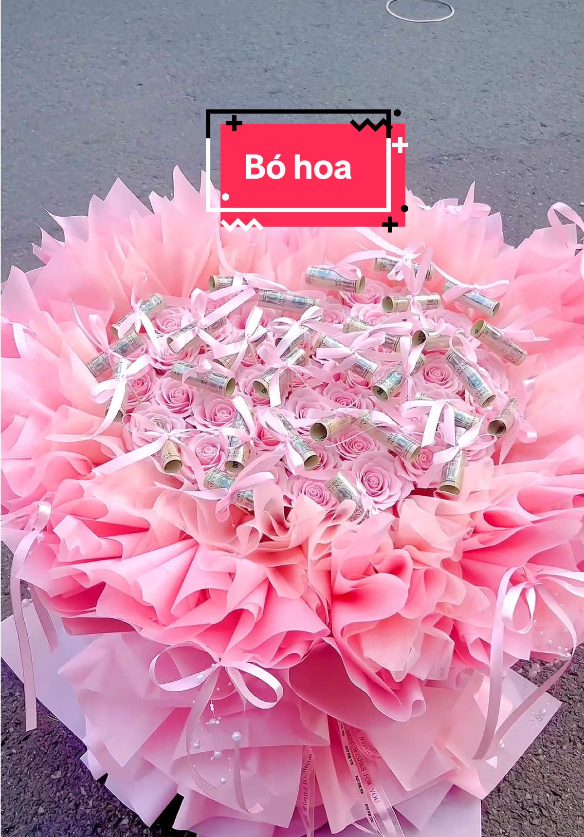 Bó hoa mix 30 tờ kèm nơ xinh cho khách iuu🫶🫶#hoatiensaigon #quatangsinhnhat #viraltiktok #1997florist 