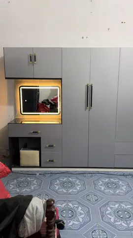 Tủ liền bàn trang điểm.Cao 1m80 dài 2m40 siêu hott!! Bao ship lắp đặt #xuhuongtiktok #hottrend 