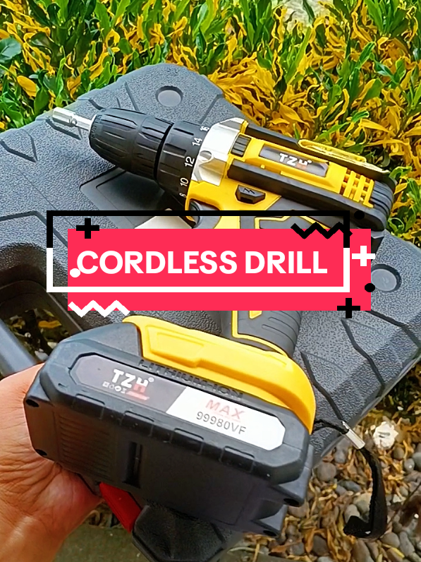 powerfull, matibay at complete set. perfect for diy or professional use. #cordlessdrill #powertools #diyprojects #homeimprovement #tiktokfinds 