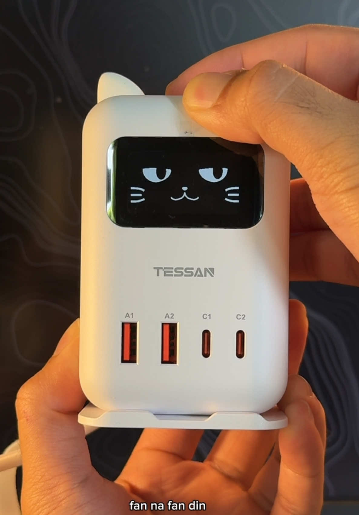 TESSAN 65W GaN Fast Charging Station, Flash Cat Cute Desk Charger #chargingstation #fastcharging #chargingstation 