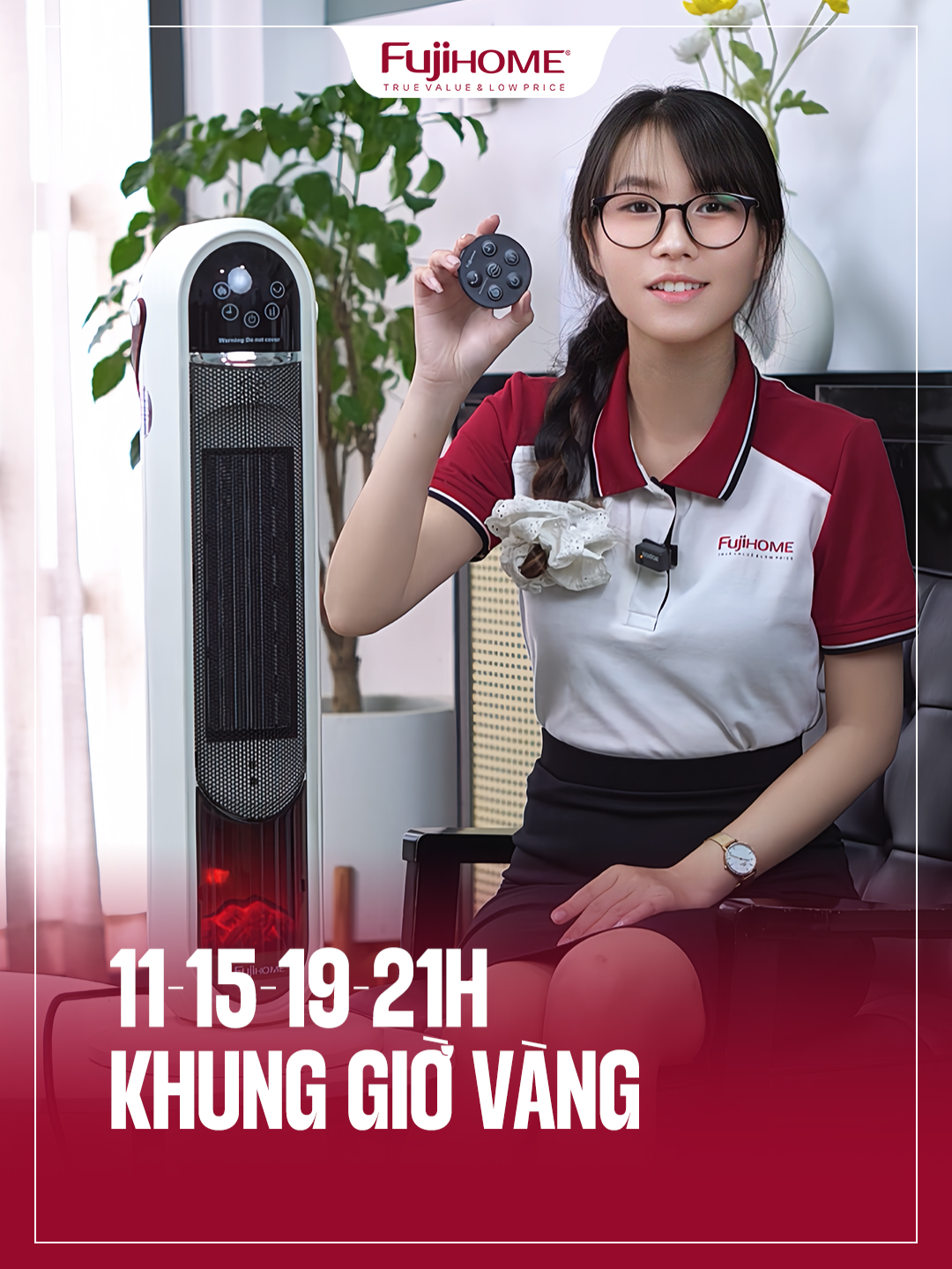 11h-15h-19h-21h | Giờ vàng sale quạt sưởi #fujihome #tiktokshop #maysuoi #quatsuoi #giadungthongminh #giadungtienich #xuhuong #trending #fyp