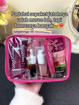 sebanyak ini under 200k aja lohhhh murah bgt mana dikasih bonus juga 😍🫰🏻 #glad2glow #glad2glowpromo #glowingskincare #promoguncang1111 