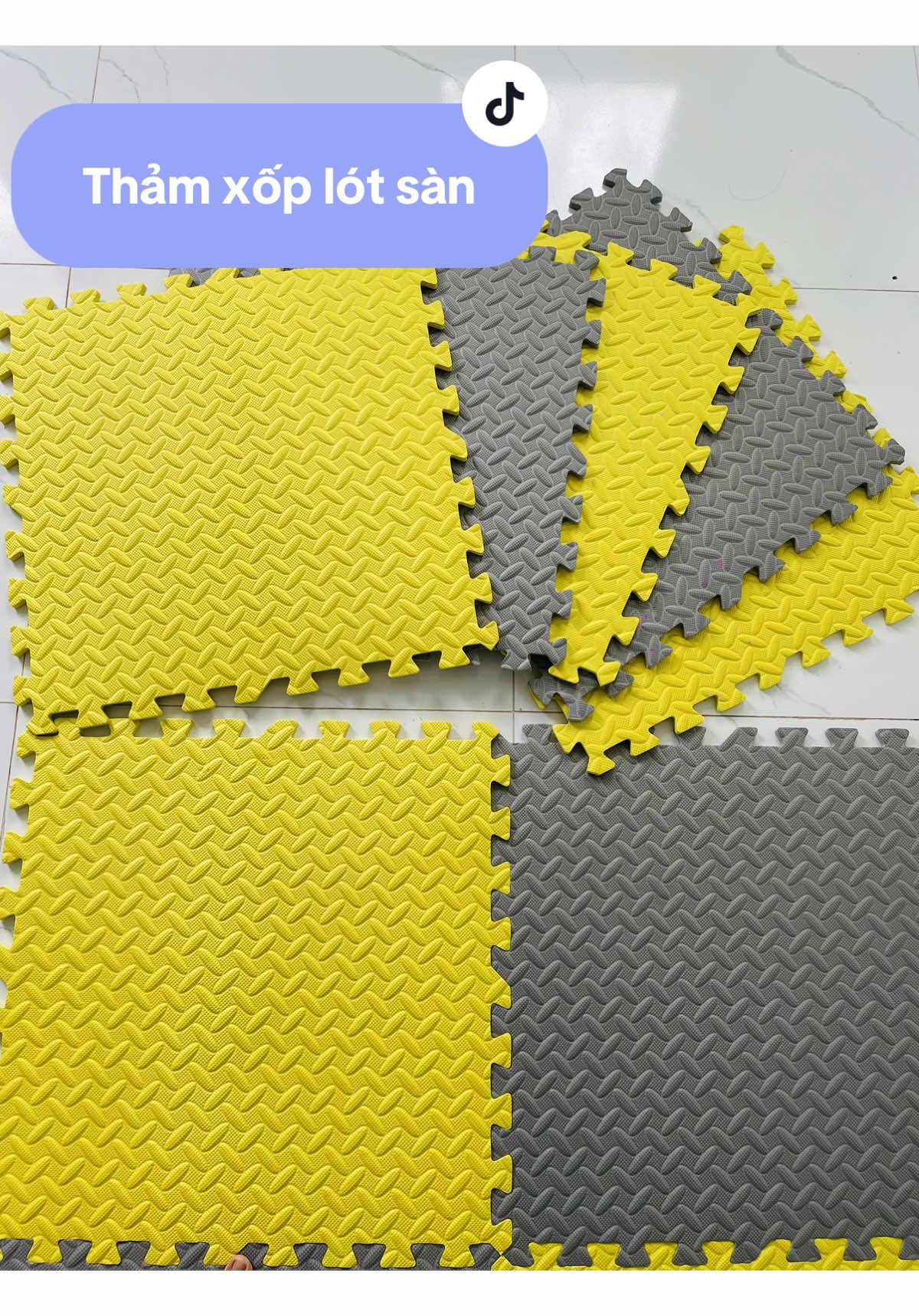Thảm xốp ghép lót sàn kích cỡ 60cm x 60cm x 1cm, an toàn chống trơn trượt #goccuayangg #thamxop #thamxopghep #thamxoplotsannha #thamxoplotsan 