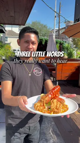 Three words they wanted to hear…