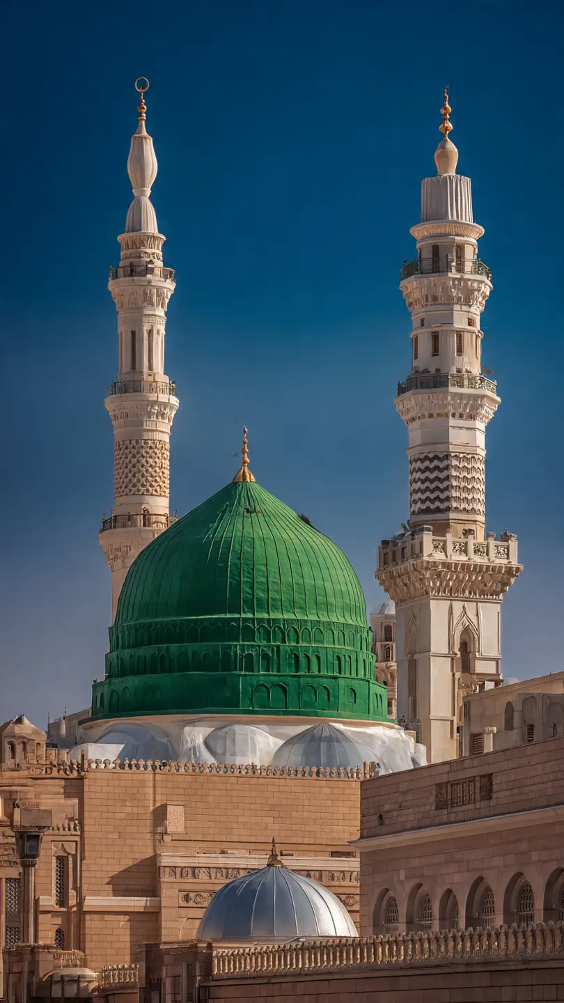 madinah munawra Madinah, the City of the Prophet, shines bright A beacon of faith, where Islam's history takes flight The Masjid an-Nabawi, a mosque of grandeur and might Where the Prophet Muhammad's tomb is a sacred sight The city's streets are lined with date palms, green and tall A tranquil oasis, where faith and peace enthrall Madinah's rich history and heritage are palpable and realMadinah's rich history and heritage are palpable and real A place where Muslims from all over the world come to feel The city's warm hospitality and welcoming smile Make it a place of pilgrimage, worth traveling a long while #plztiktokteamdontunderviewmyvideos #foryoupage