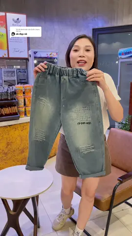 Trả lời @Quần Jeans Trẻ Em mẫu quần jean mới cho bé trai đẹp xuất sắc luôn các mẹ ạ