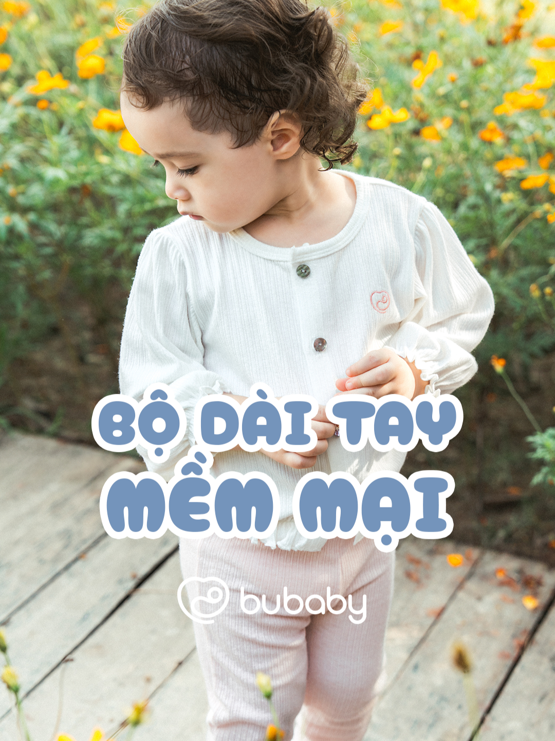 Bộ dài tay BU Baby cho bé gái điệu đà và ấm áp #bubaby #safeandsoft #babyclothes #quanaodaitaychobe #dothudongchobe #viral #xuhuong