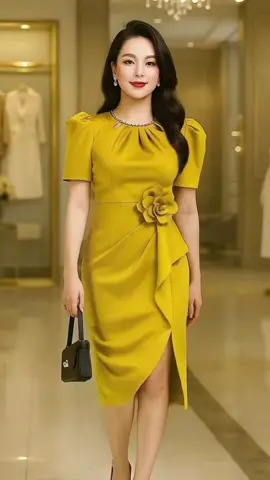 Váy Đầm Dự Tiệc Trung Niên #váythiếtkế #váydutiec #đầmthietkecaocap #xuhuongtiktok 