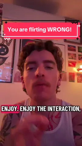 flirt with everyone the way you would flirt with an old lady. playfully 