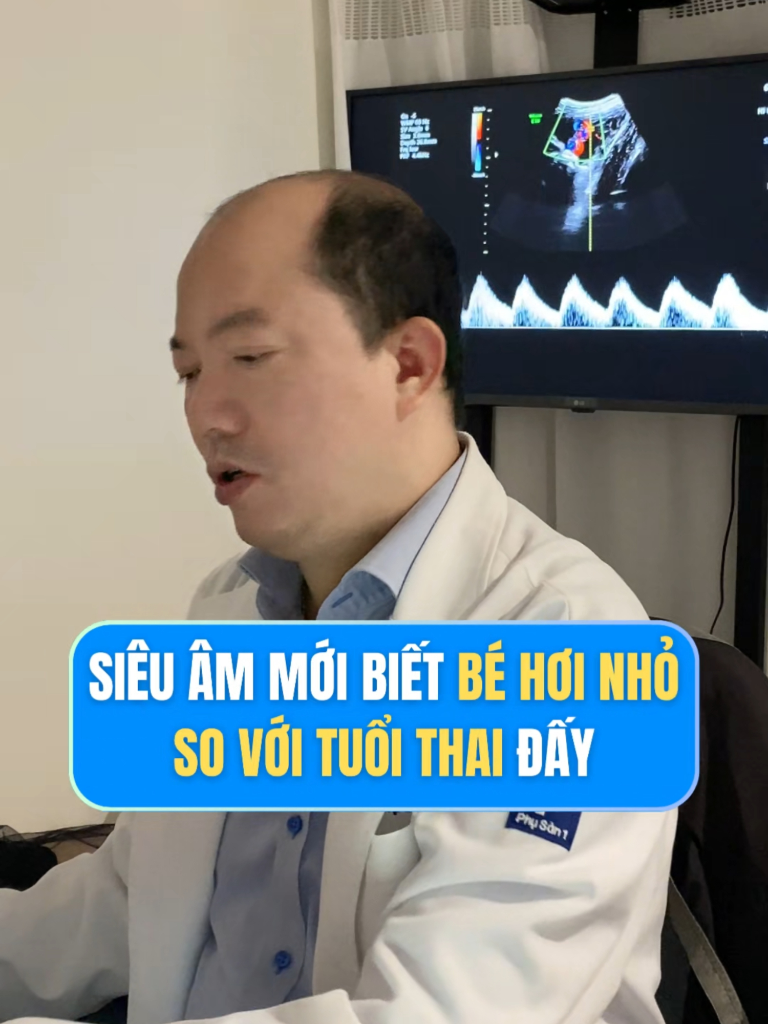 siêu âm mới biết bé hơi nhỏ so với tuổi thai