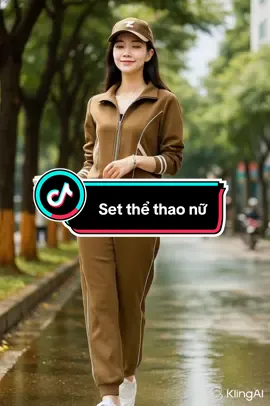 Sét thể thao nữ kéo khoá#setdothudong #setdothudongnu #xuhuongthoitrang #thoitrangnu 