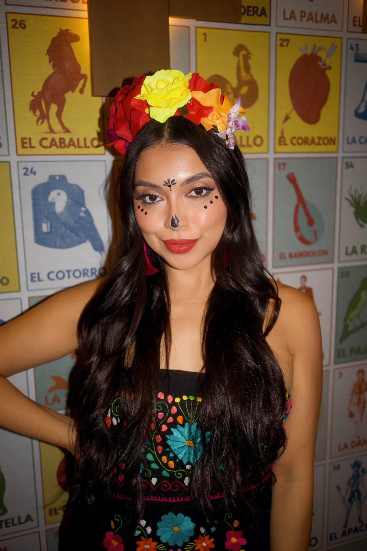 Dinner at @Mago Grill ✨🫶🏼 #diademuertos #dayofthedead #makeup #dayofthedeadmakeup #latina 