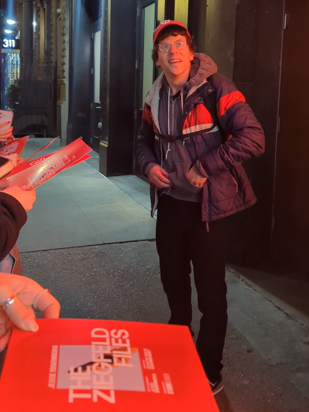 Written and read by Jesse Eisenberg, The Ziegfeld Files is built from therapy recordings of a new father struggling to connect to his baby. He talks about copying machines, early man, breastfeeding classes, failed jokes, sour oranges, and Haitian revolutionary Toussaint Louverture. The result is something funny, uncomfortable, and unexpectedly tender—a portrait of marriage, fatherhood, and the strange performance of trying to say how you feel. Playing for seven performances only at Studio Seaview, from October 6 to December 1.  I appreciate how openly Jesse has discussed his struggles with anxiety and obsessive-compulsive disorder (OCD), and how these experiences shape his perspective. I find him very relatable, and enjoy the way he writes. #broadway  #backstage #playbill #autograph #jesseeisenberg @playbill 