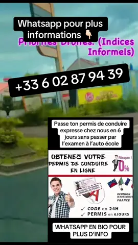 Permis de conduire et code de la route disponible #luxembourg🇱🇺 #france🇫🇷 #guyanesetiktok🇬🇾 #permisdeconduire #autoecole 