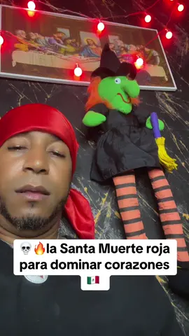 la Santa Muerte roja para dominar corazones 