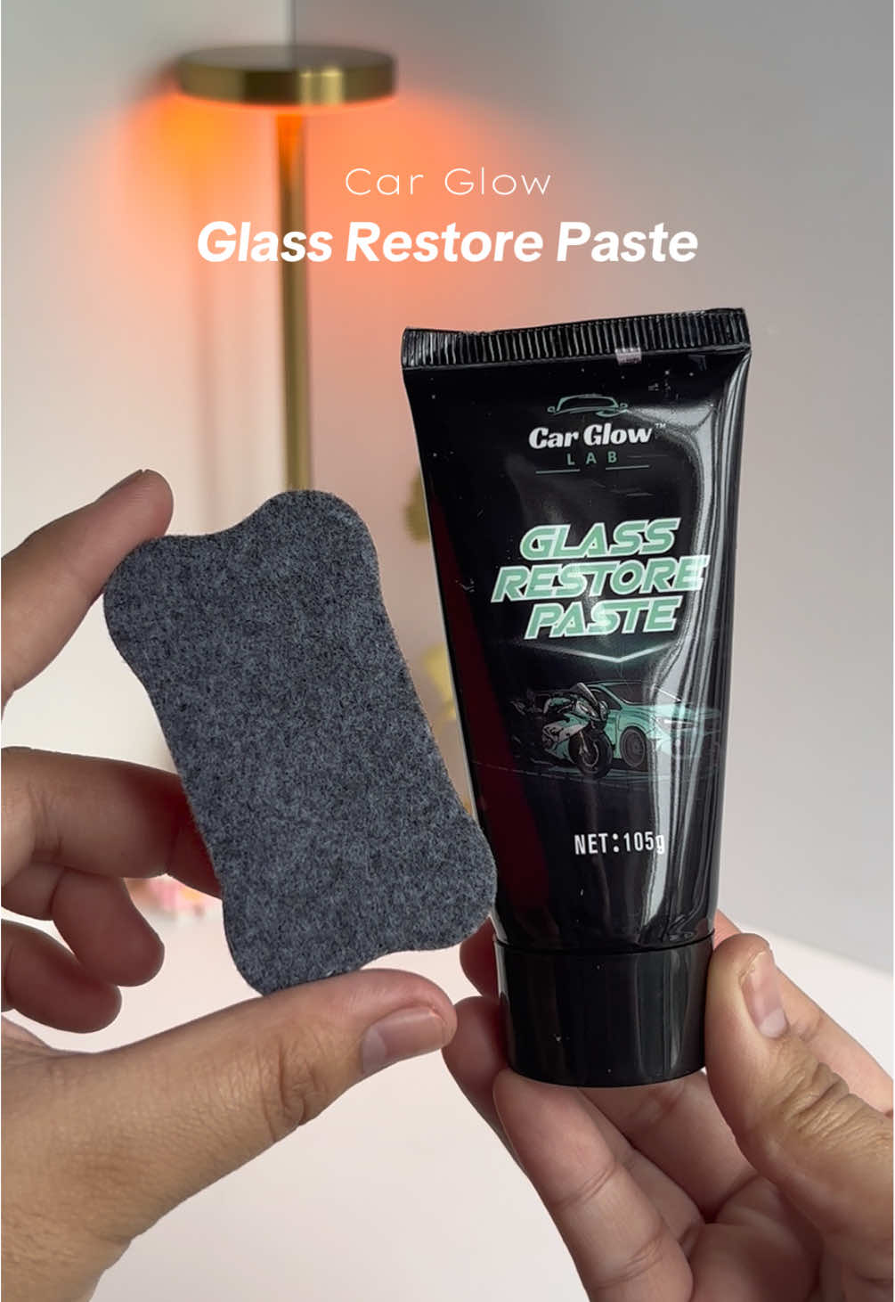 Restore clarity and brilliance to every pane. This Glass Restore Paste from Car Glow removes stubborn acid rain marks, water spots, and mineral buildup — leaving your glass looking brand new.🪞✨ Buy now in my yellow basket!
